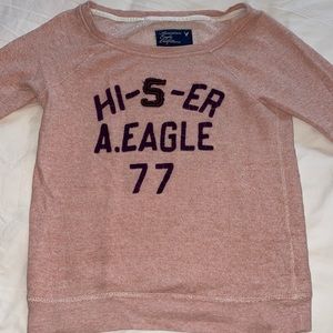 American Eagle sweater. Light pink